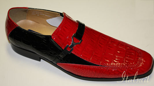 5890 MENS RED SLIP ON DRESS SHOES IT'S ONE OF A KIND  