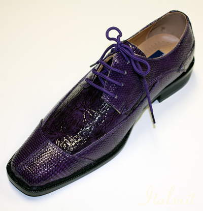 6112 MENS PURPLE LACE UP DRESS SHOES IT'S ONE OF A KIND 