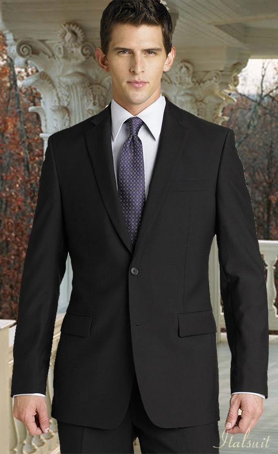 TSS-987 CHARCOAL 2 BUTTON SUPER 150'S 2PC WOOL SUIT EXTRA FINE ITALIAN MADE.