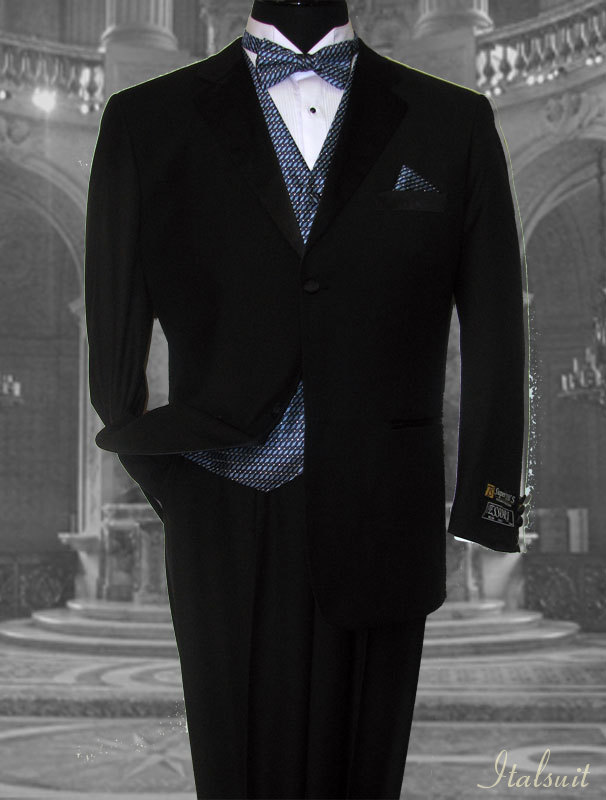 KTY- 2 BUTTON TUXEDO 100% WOOL SUPER 150'S HAND MADE IT'S A WINNER.