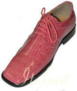 115738 MENS PINK LACE UP DRESS SHOES  