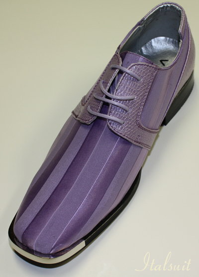 17058 MENS LAVENDER LACE UP DRESS SHOES IT'S ONE OF A KIND 