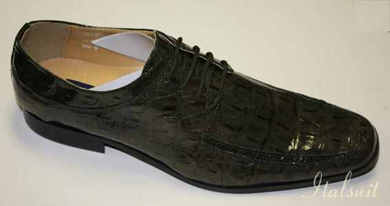 5889 MENS OLIVE LACE UP DRESS SHOES IT'S ONE OF A KIND
