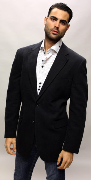 JY-02 BLACK SPORT COAT IT'S ONE OF A KIND SUPER 150'S FOR ALL OCCASION.  