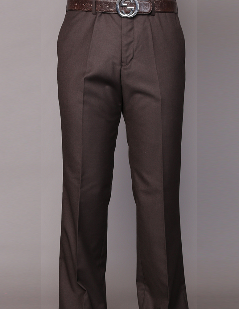 WHITE WIDE LEG DRESS PANTS REGULAR FIT SUPER 150'S ITALIAN WOOL FABRIC ::  MEN'S DRESS PANTS :: ITALSUIT