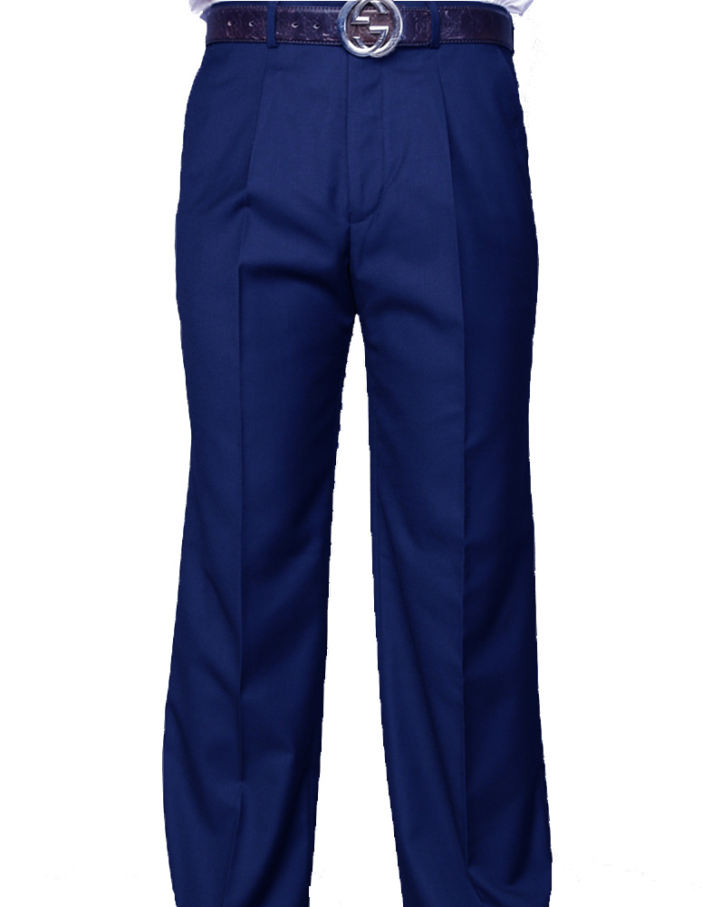 SAPPHIRE PLEATED DRESS PANTS REGULAR FIT SUPER 150'S ITALIAN WOOL FABRIC  