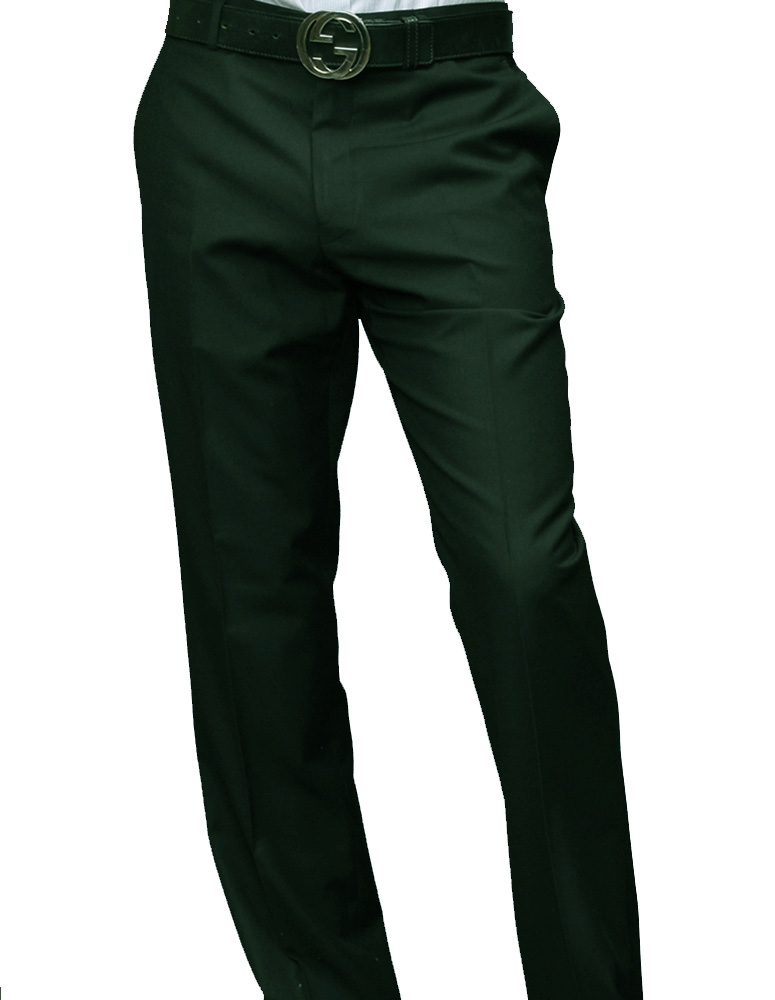 HUNTER ITALIAN FLAT FRONT MENS WOOL DRESS PANTS HAND TAILORED