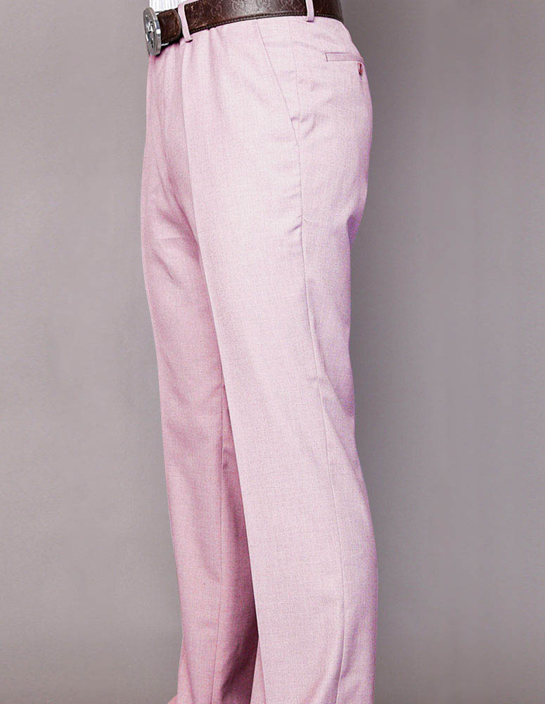 PINK ITALIAN FLAT FRONT MENS WOOL DRESS PANTS HAND TAILORED MEN S DRESS PANTS ITALSUIT
