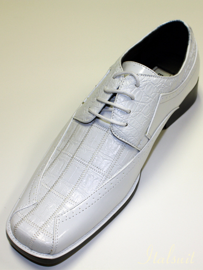 2236007 MENS WHITE LACE UP DRESS SHOES IT'S ONE OF A KIND