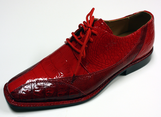 5754 MENS RED LACE UP DRESS SHOES IT'S ONE OF A KIND  