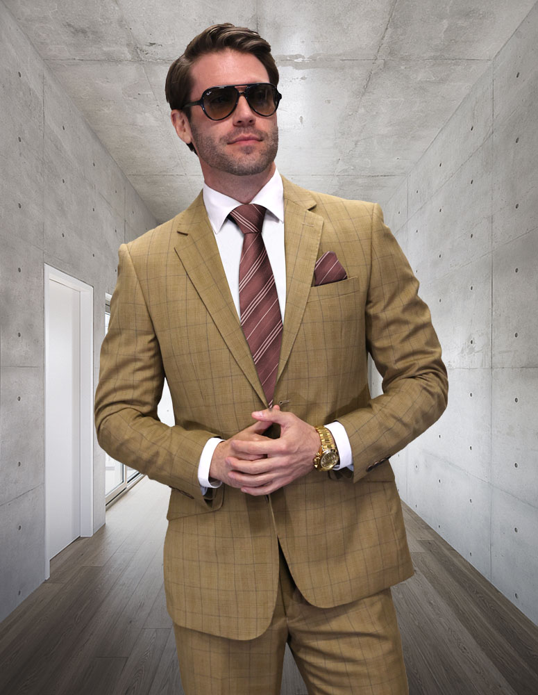 2PC BIG AND TALL SUITS. SUPER 200'S ITALIAN WOOL FABRIC.