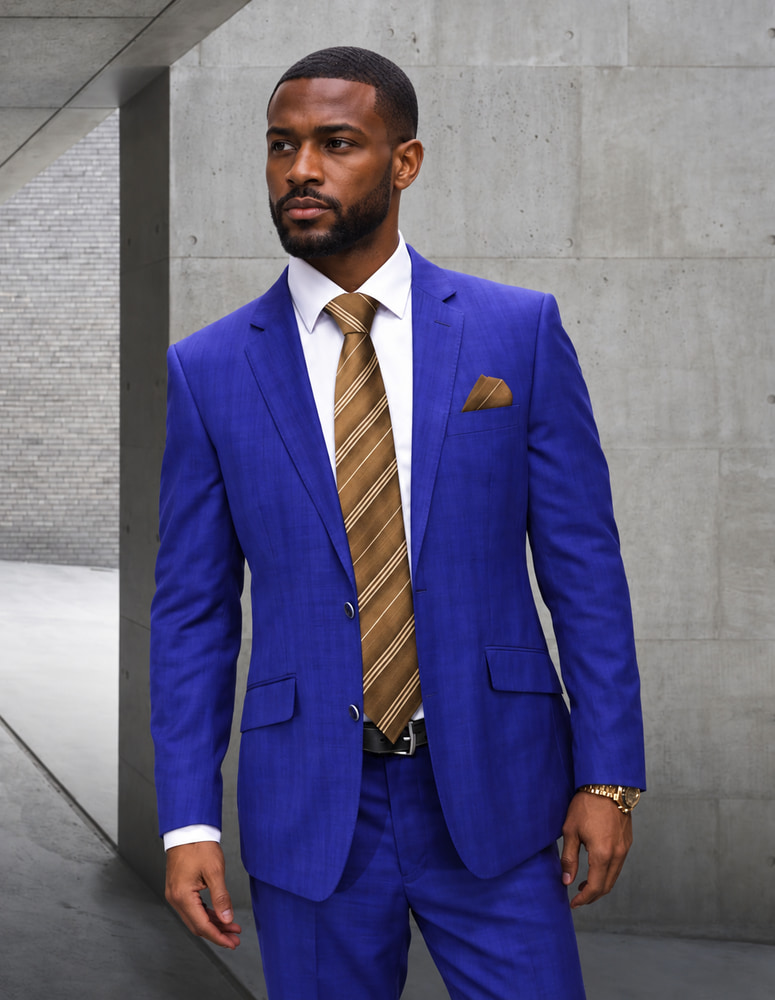 2PC BIG AND TALL SUITS. SUPER 200'S ITALIAN WOOL FABRIC.