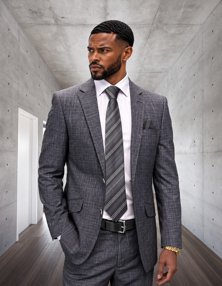 2PC BIG AND TALL SUITS. SUPER 200'S ITALIAN WOOL FABRIC.  