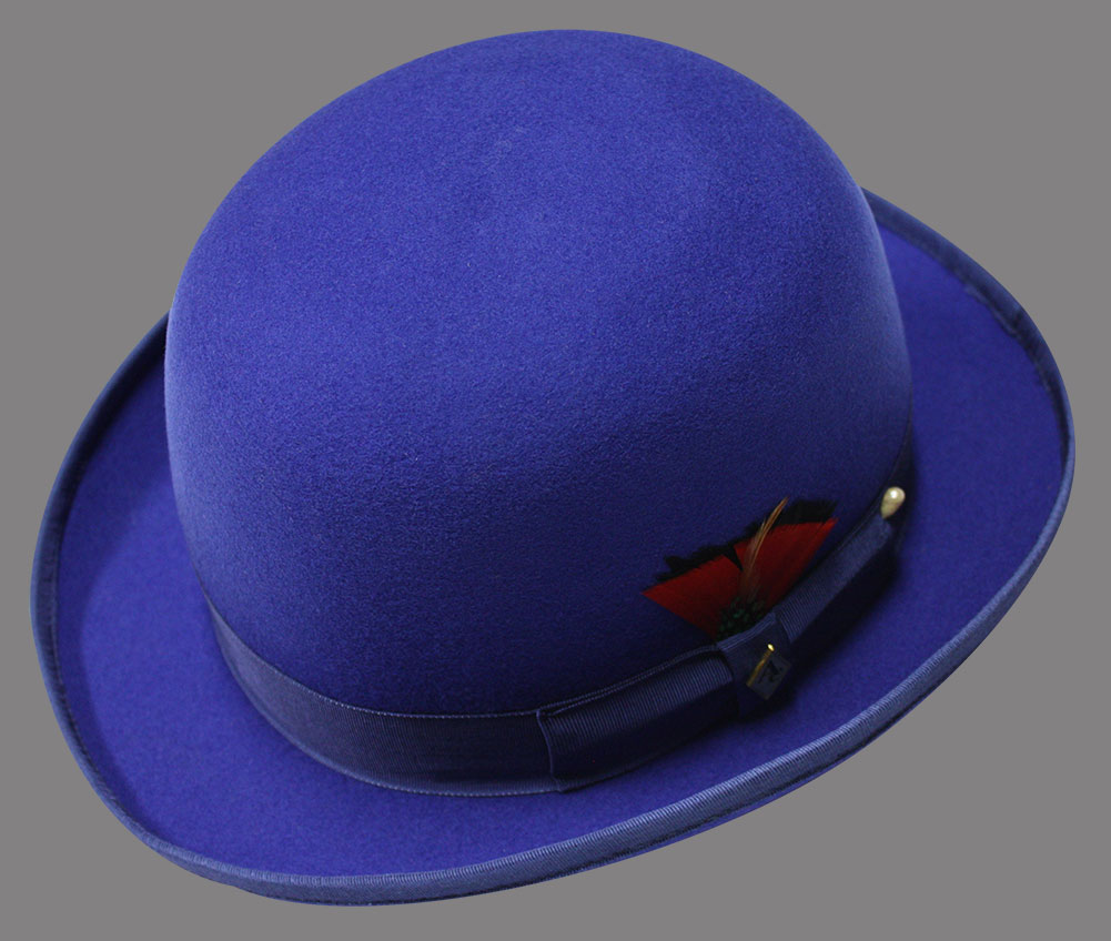 DERBY ROYAL BLUE Men’s 100% wool,  stylish hat