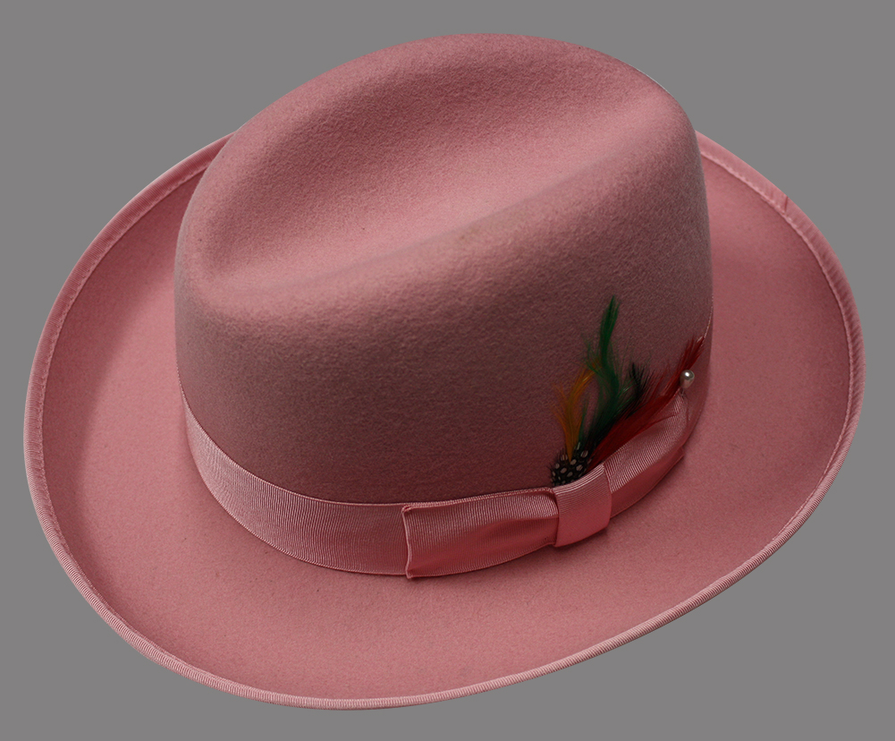GOD FATHER PINK HAT 100% WOOL HAND MADE