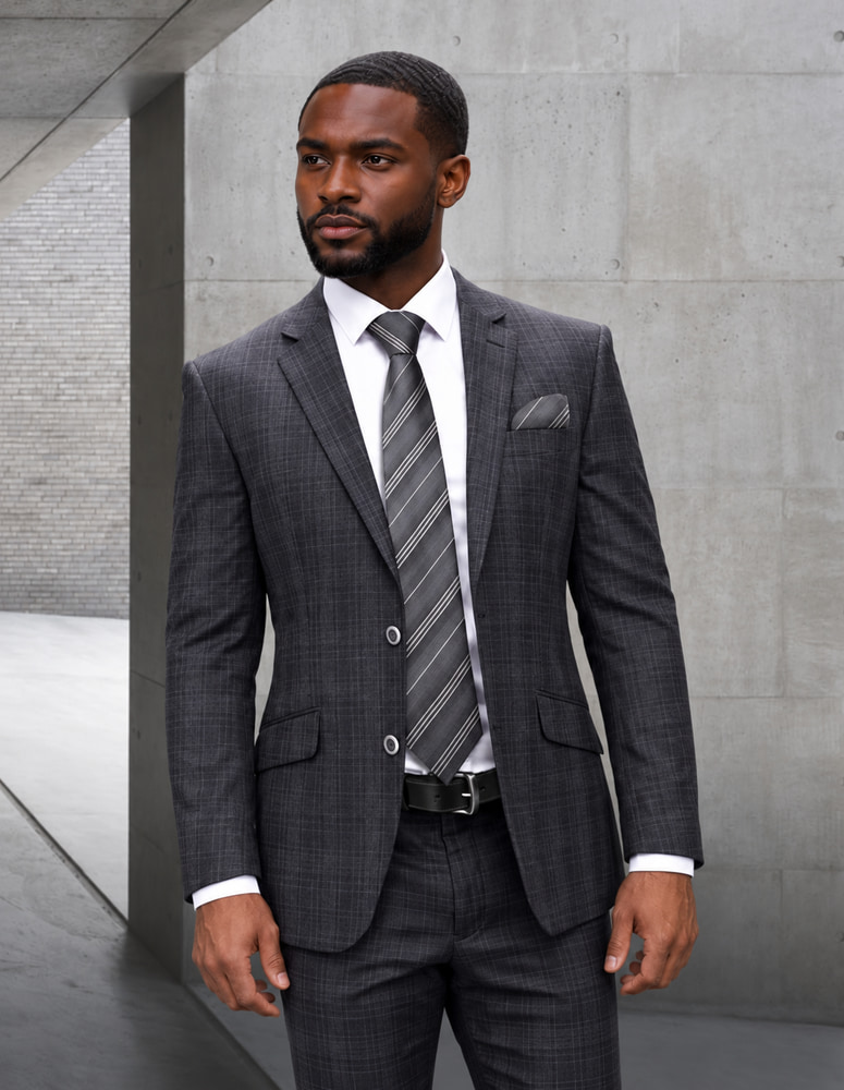 2PC BIG AND TALL SUITS. SUPER 200'S ITALIAN WOOL FABRIC.