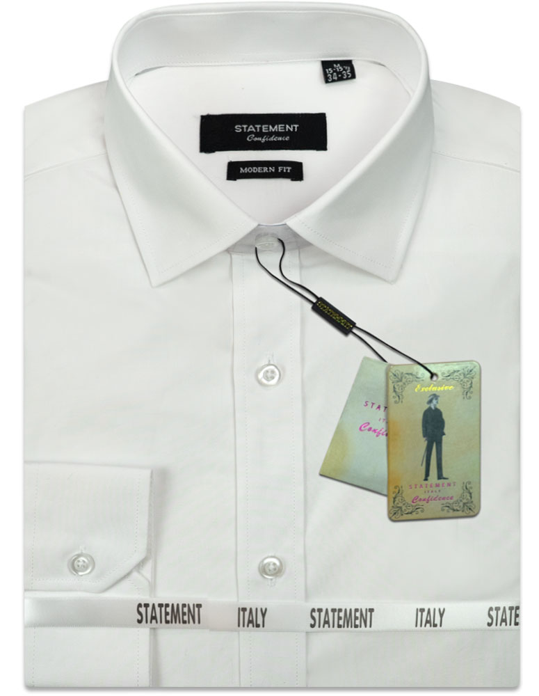 STANDARD WHITE MENS DRESS SHIRT