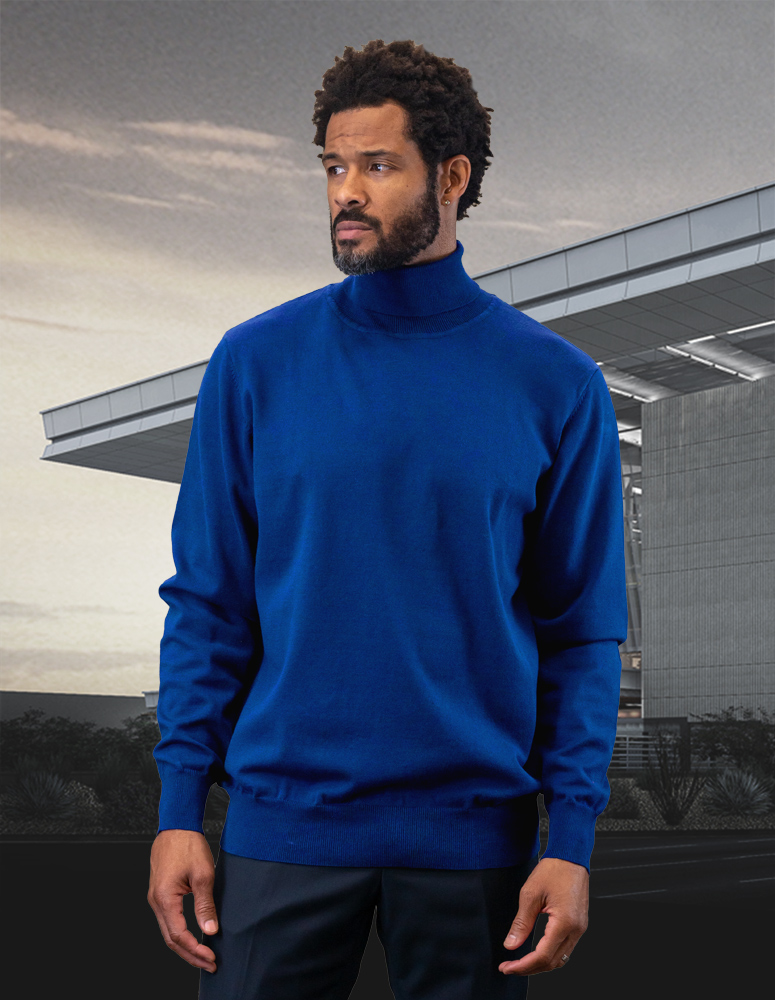 ROYAL MODERN FIT TURTLE NECK. WOOL & CASHMERE   