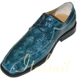 165759 MENS TEAL LACE UP DRESS SHOES  